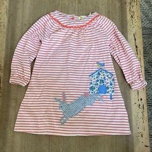 Baby Boden Appliqué Rabbit Dress